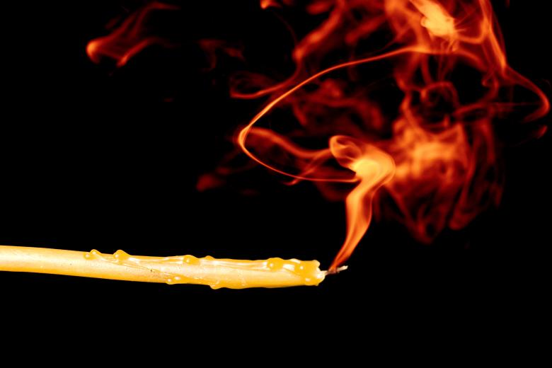 Free stock image of Red Smoke from Candle created by 2happy