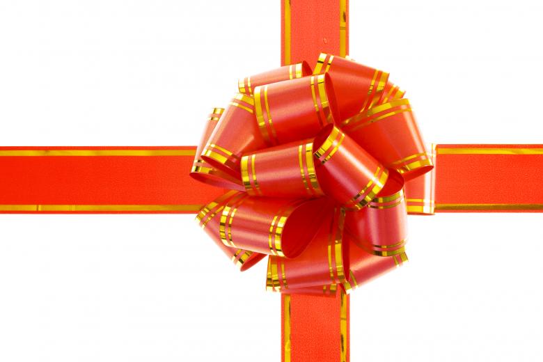 Free stock image of beautiful red bow created by 2happy