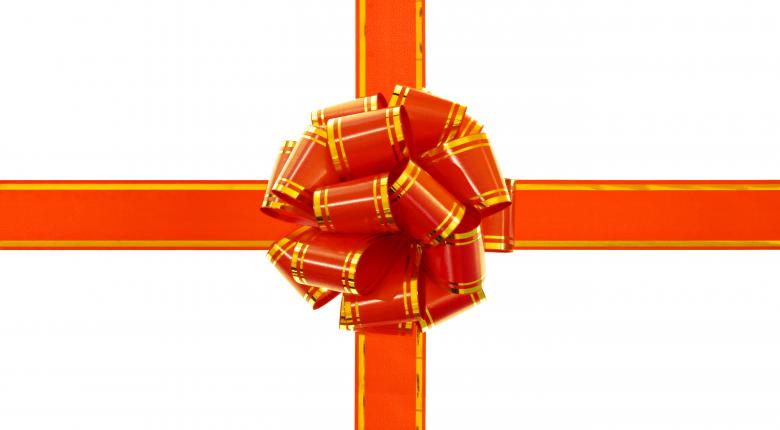 Free stock image of beautiful red bow created by 2happy
