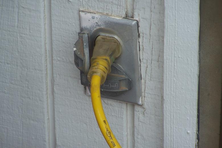 Free stock image of Outdoor Outlet with Cord created by delicopsch56