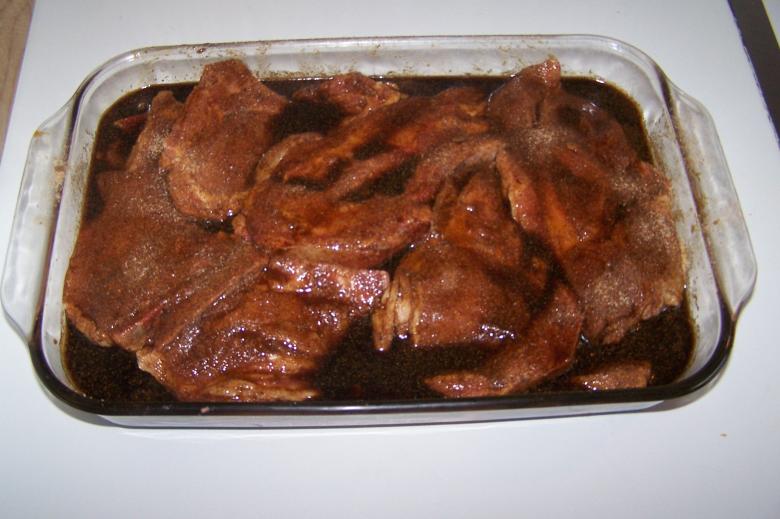 Free stock image of Pork Chops in Marinade created by delicopsch56