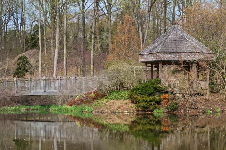 Free stock image of Brookside Bridge & Gazebo - HDR created by Nicolas Raymond