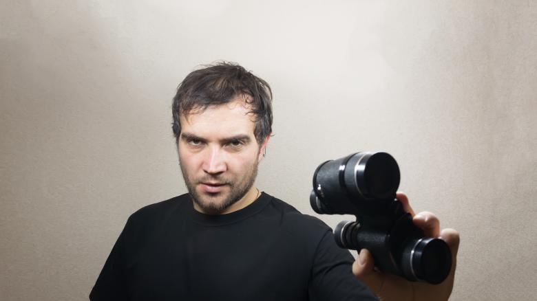 Free stock image of young man with binoculars created by Mudretsov Olexandr