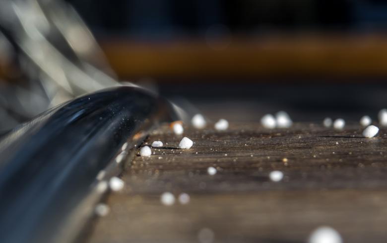 Free stock image of Snowflakes on the bench created by Janis Urtans