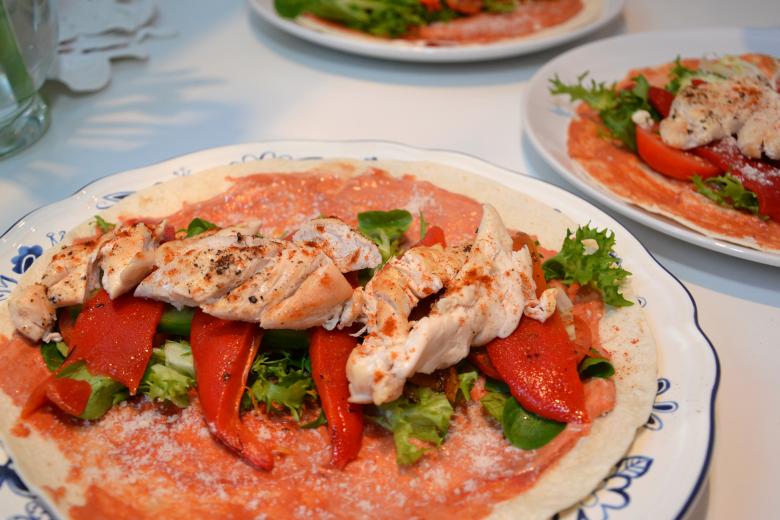 Free stock image of Chicken with vegetables created by Tomas Adomaitis
