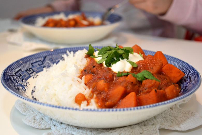 Free stock image of Stew with rice created by Tomas Adomaitis