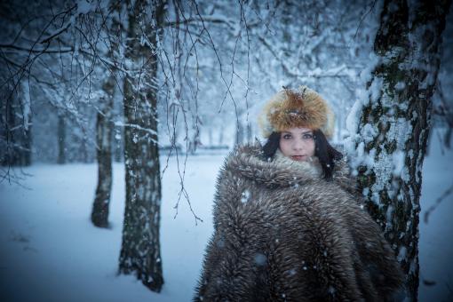 Free Stock Photo of Lenka - Blue Winter