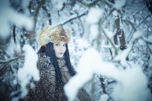 Free Stock Photo of Lenka - Blue Winter