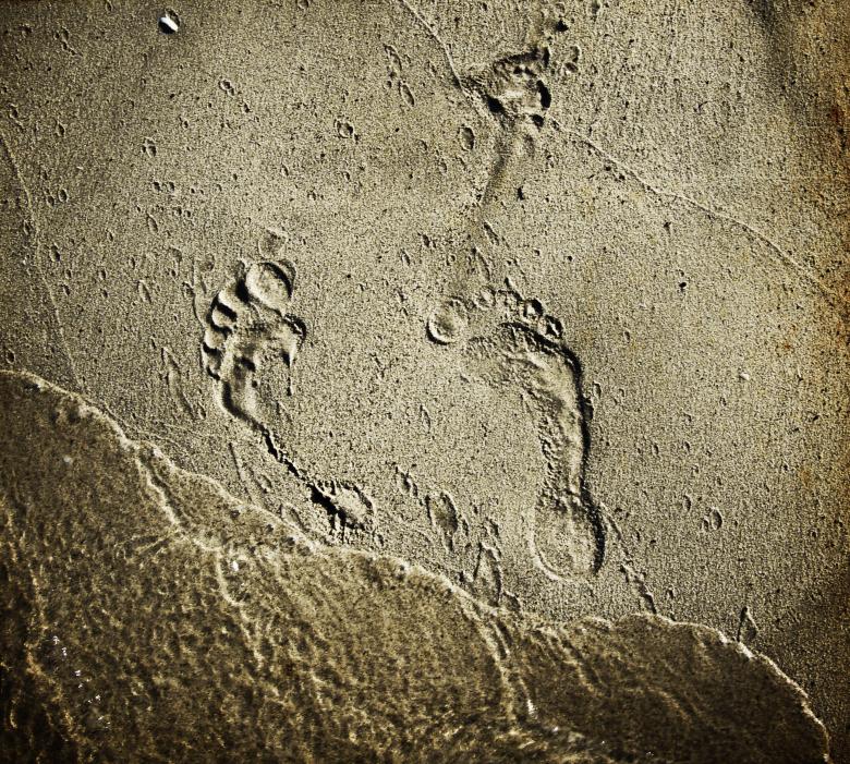 Free stock image of Footprints in sand created by Mili Vigerova