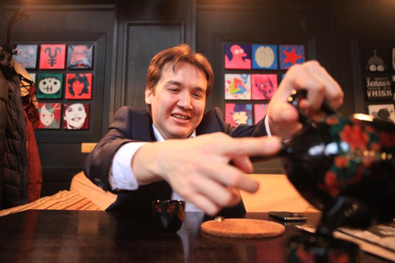 Free stock image of businessman drinking tea created by 2happy