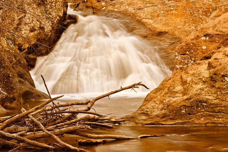 Free stock image of Glowing Gold Falls - HDR created by Nicolas Raymond