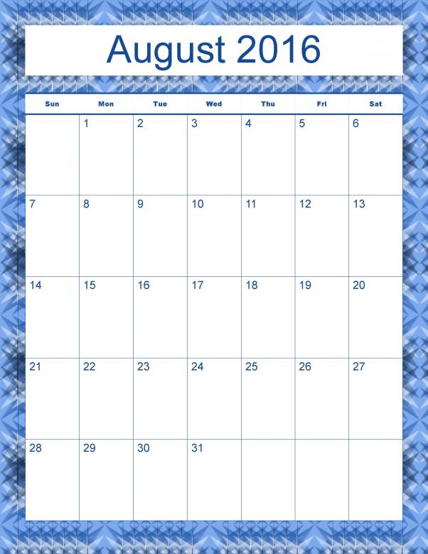 Free stock image of Madison's Peak August 2016 Calendar created by Katrena Patterson