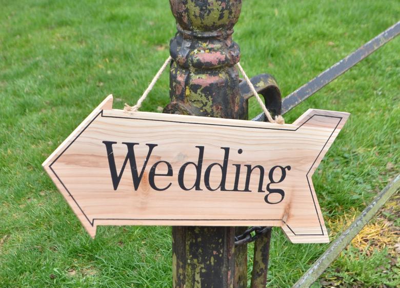 Free stock image of Wedding sign created by Kate Towers 