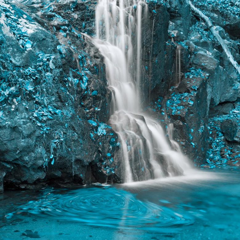 Free stock image of Aquamarine Falls created by Nicolas Raymond