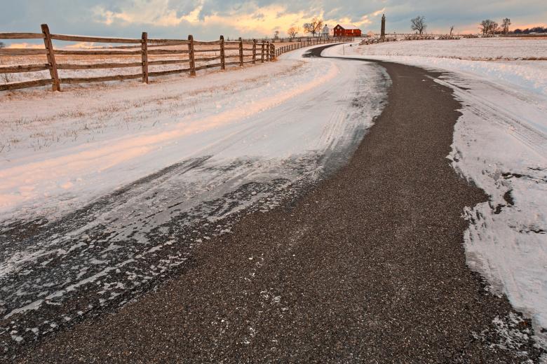 Free stock image of Winding Winter Road - HDR created by Nicolas Raymond