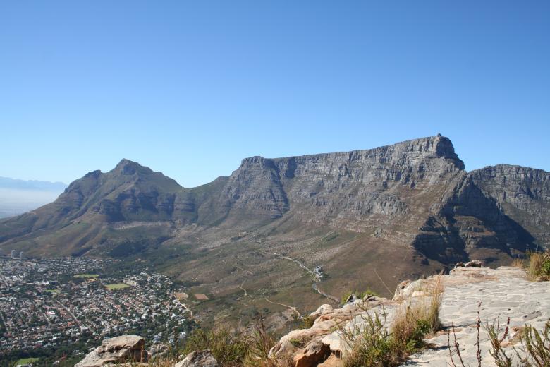 Free stock image of Table Mountain from Lion's head created by Julien