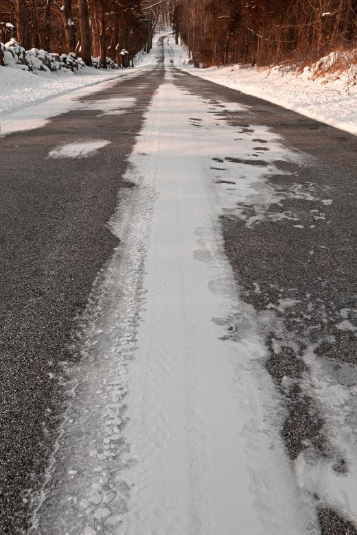 Free stock image of Long Winter Road - HDR created by Nicolas Raymond