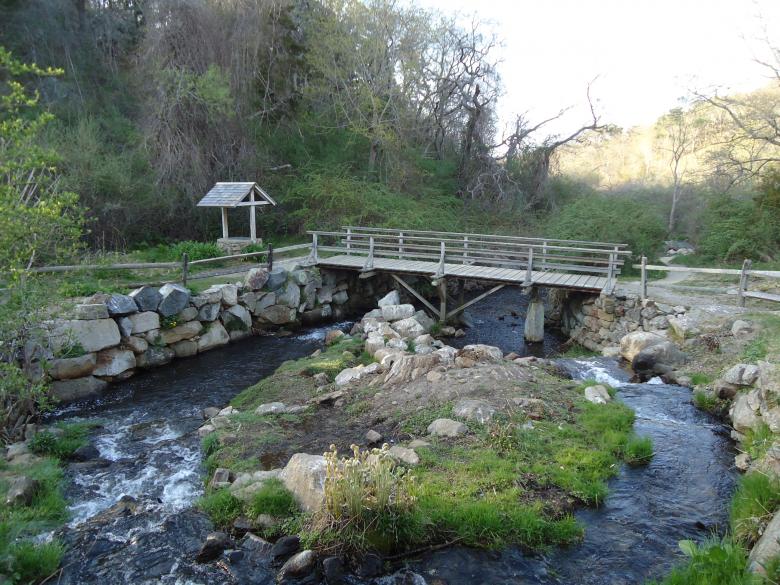 Free stock image of Bridge over stream created by Katharine Sparrow