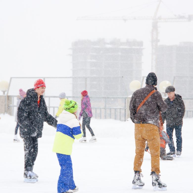Free stock image of Ice skating in the snow created by 2happy