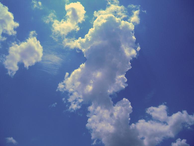 Free stock image of White Clouds In Blue Sky created by Vincent alvino