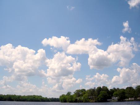 Blue Sky Wit White Clouds - Free Stock Photo