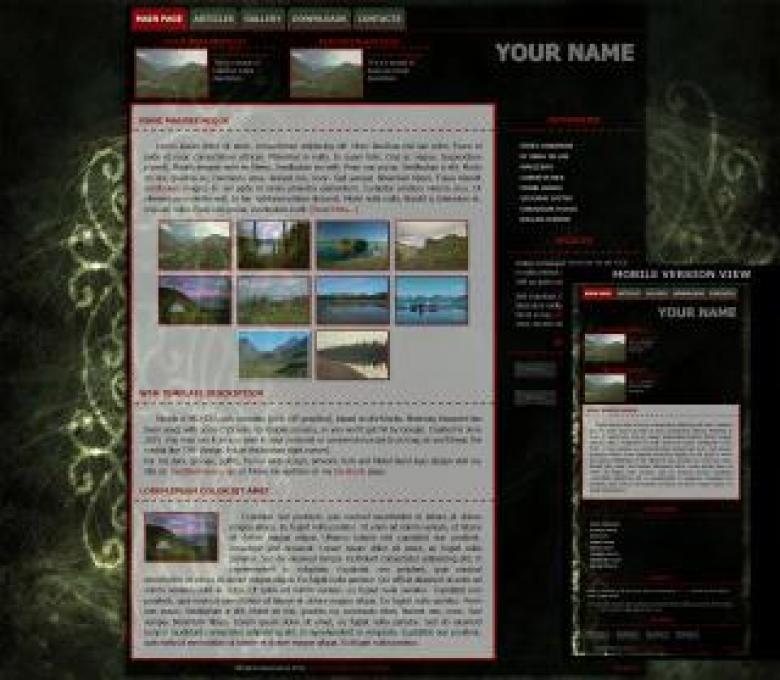 Free stock image of Web-Template 024 v1.1 created by ModBlackmoon