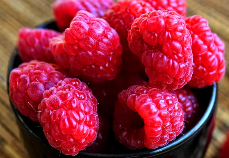 Free stock image of Raspberries close-up created by Jack Moreh