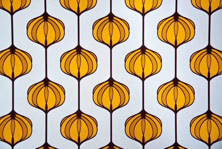 Free stock image of Yellow flower retro wallpaper created by Luka