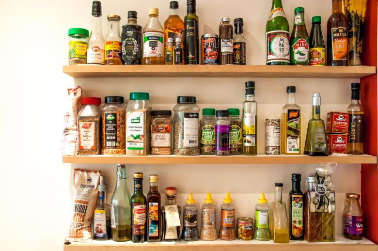 Free stock image of Herbs and oil bottles in kitchen created by Luka