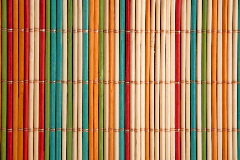 Free stock image of Coloured bamboo mat created by Luka
