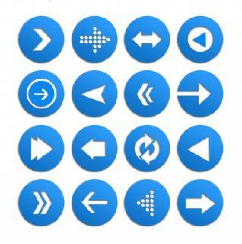 Free stock image of Arrow icon vector set created by Luka