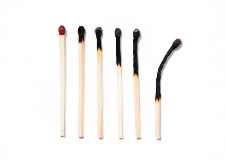Free stock image of Set of burnt matches isolated on white created by Luka