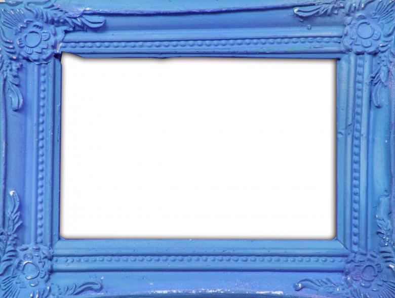Free stock image of Blue classic photo frame created by Luka