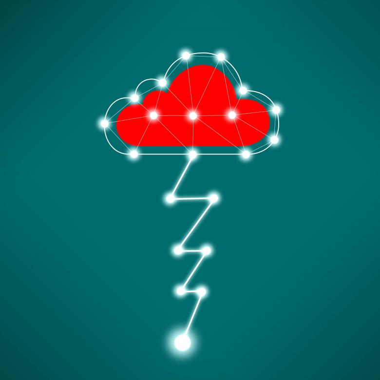 Free stock image of Digital Cloud Concept with Lightning created by Jack Moreh
