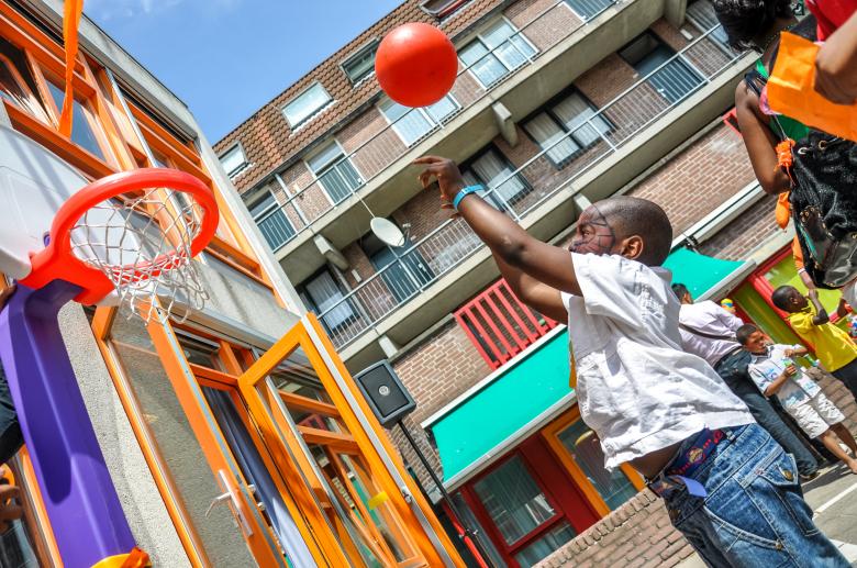 Free stock image of African American boy playing basketball created by Luka