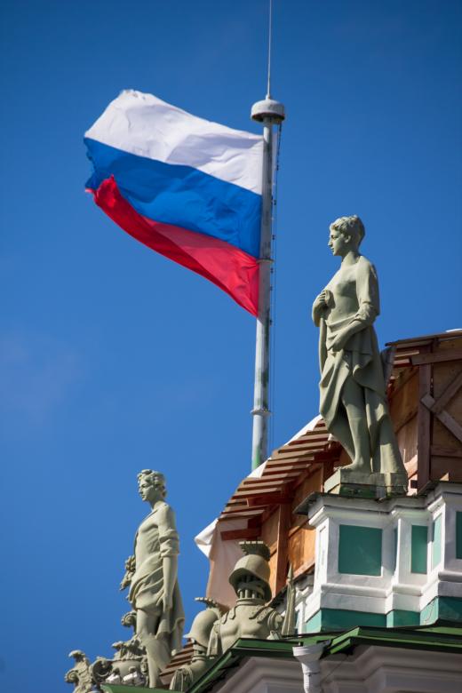 Free stock image of Russian Flag on Hermitage created by 2happy