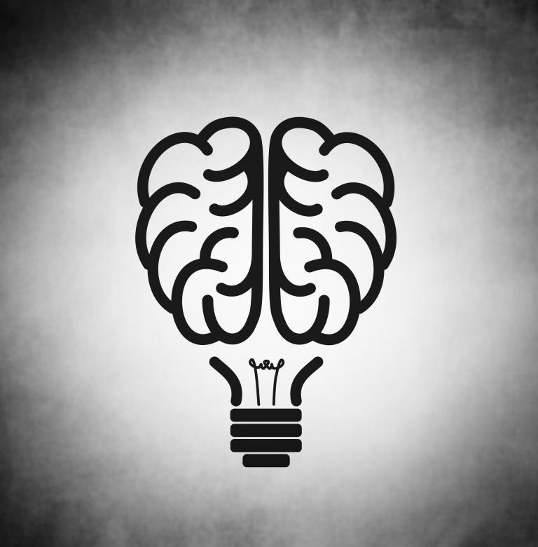 Free stock image of Brain as black lightbulb created by Jack Moreh