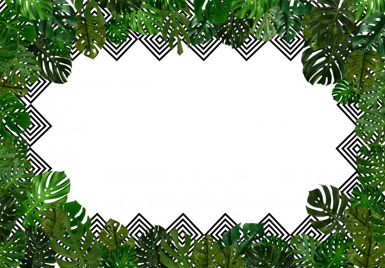 Free stock image of Tropical leaves background with copyspac created by Jack Moreh
