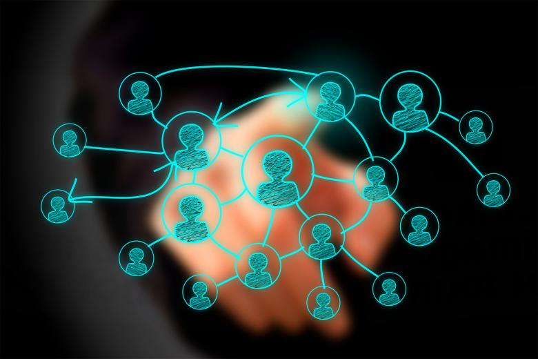 Free stock image of Businessman drawing social network on virtual screen created by Jack Moreh