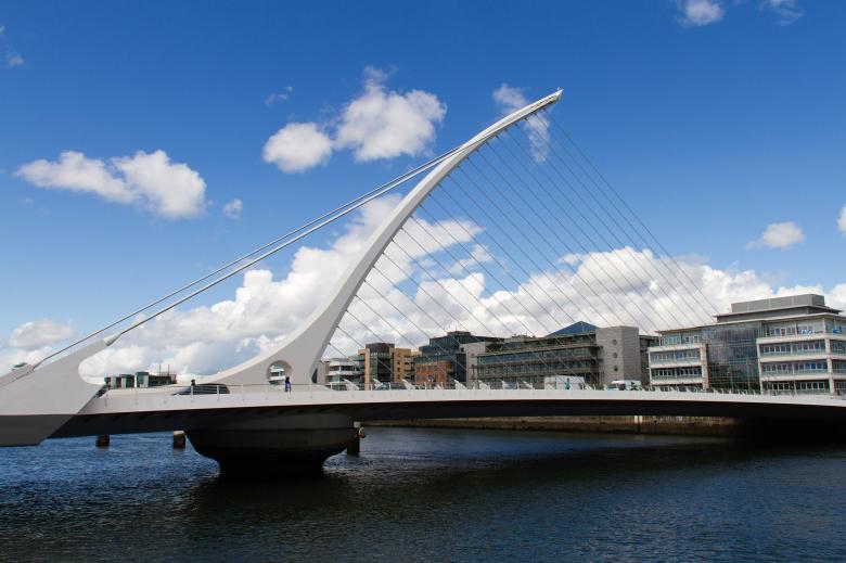 Free stock image of Samuel Beckett Bridge created by Geoffrey Whiteway