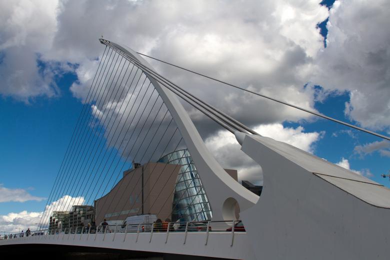 Free stock image of Samuel Beckett Bridge created by Geoffrey Whiteway