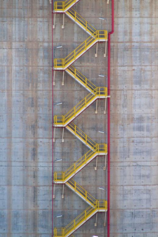 Free stock image of Yellow Stairs on Storage Tank created by Geoffrey Whiteway