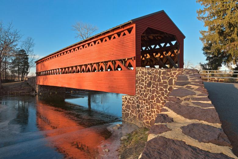 Free stock image of Sachs Covered Bridge - HDR created by Nicolas Raymond