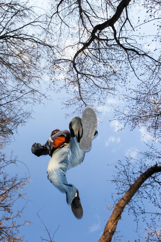 Free stock image of Man jumping created by 2happy