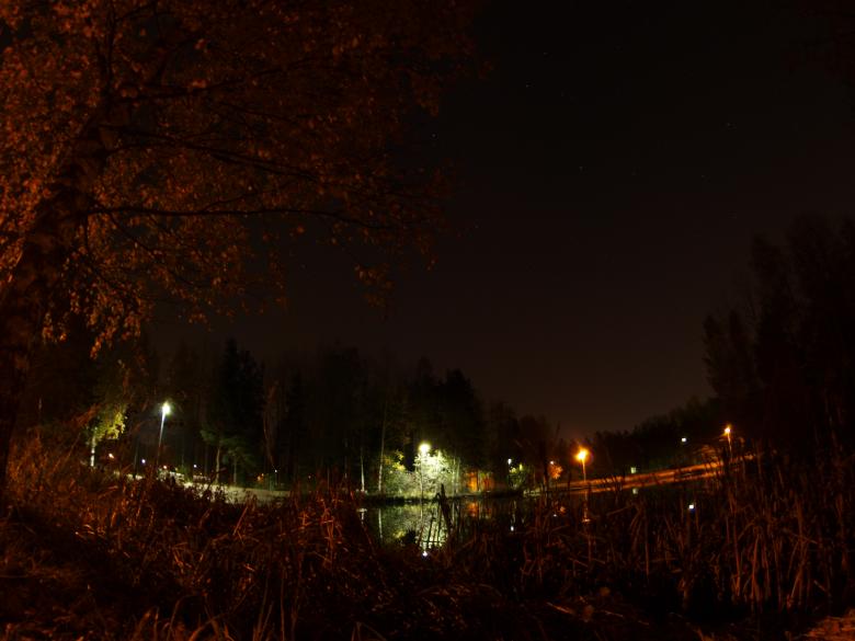 Free stock image of Lake at night created by Marko Mäkinen