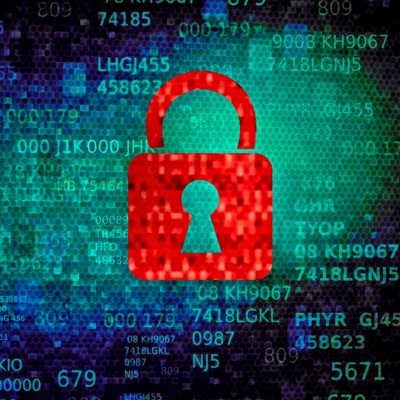 Free stock image of Cyber security concept with red padlock on data screen created by Jack Moreh