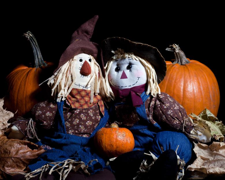 Free stock image of Pumpkins and Dolls created by Geoffrey Whiteway
