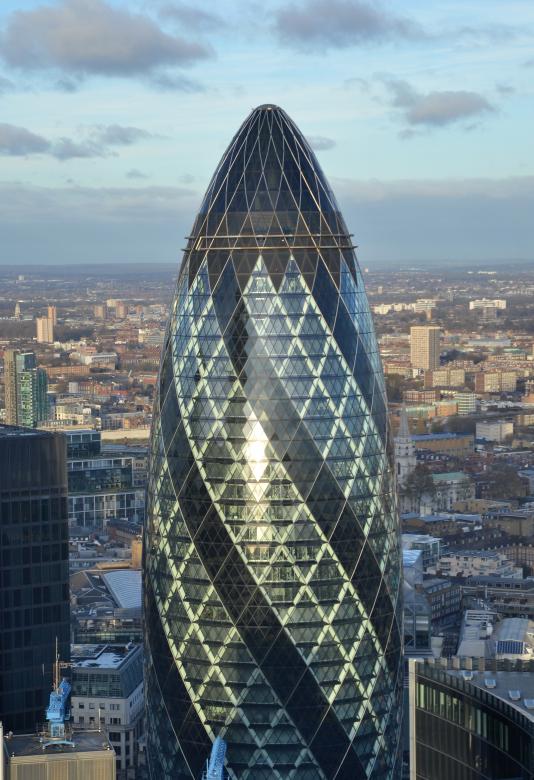 Free stock image of The Gherkin created by Tomas Adomaitis