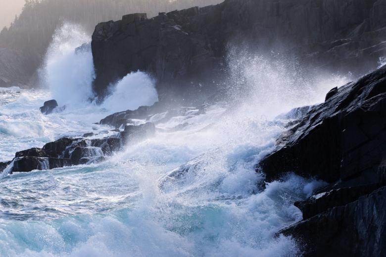 Free stock image of Large waves crashing on shoreline created by Geoffrey Whiteway
