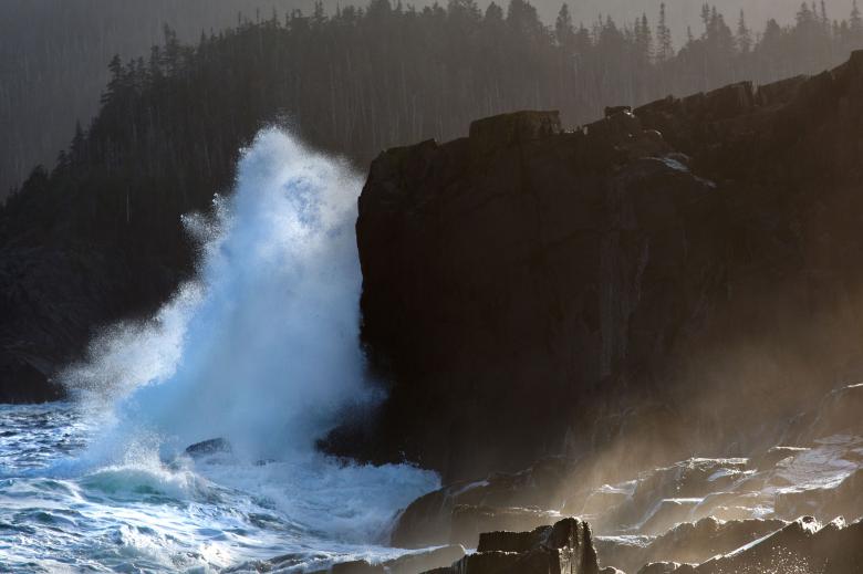 Free stock image of Large waves crashing on shoreline created by Geoffrey Whiteway
